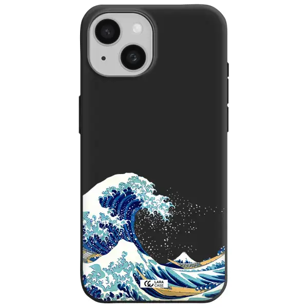Great Wave Apple iPhone 15 Silicone black Case