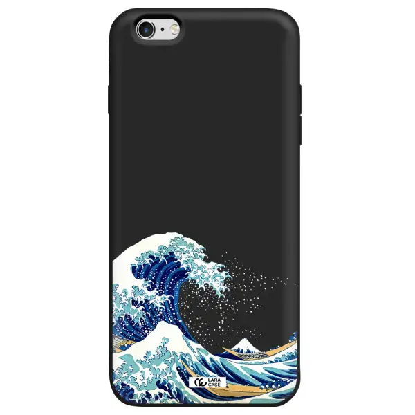 Great Wave Apple iPhone 6S Silicone black Case