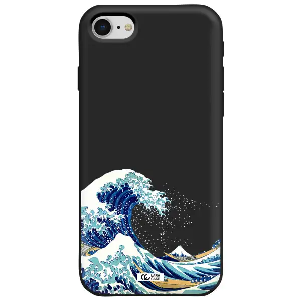 Great Wave Apple iPhone se 2020 Silicone black Case