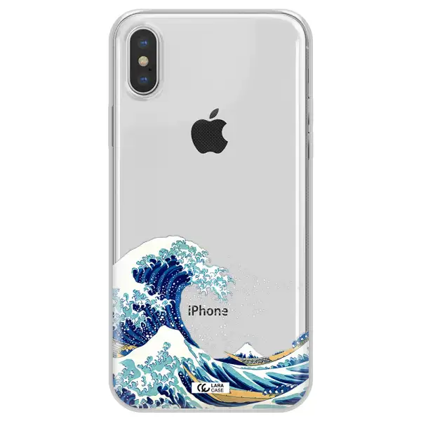 Great Wave Apple iPhone X Clear TPU Case