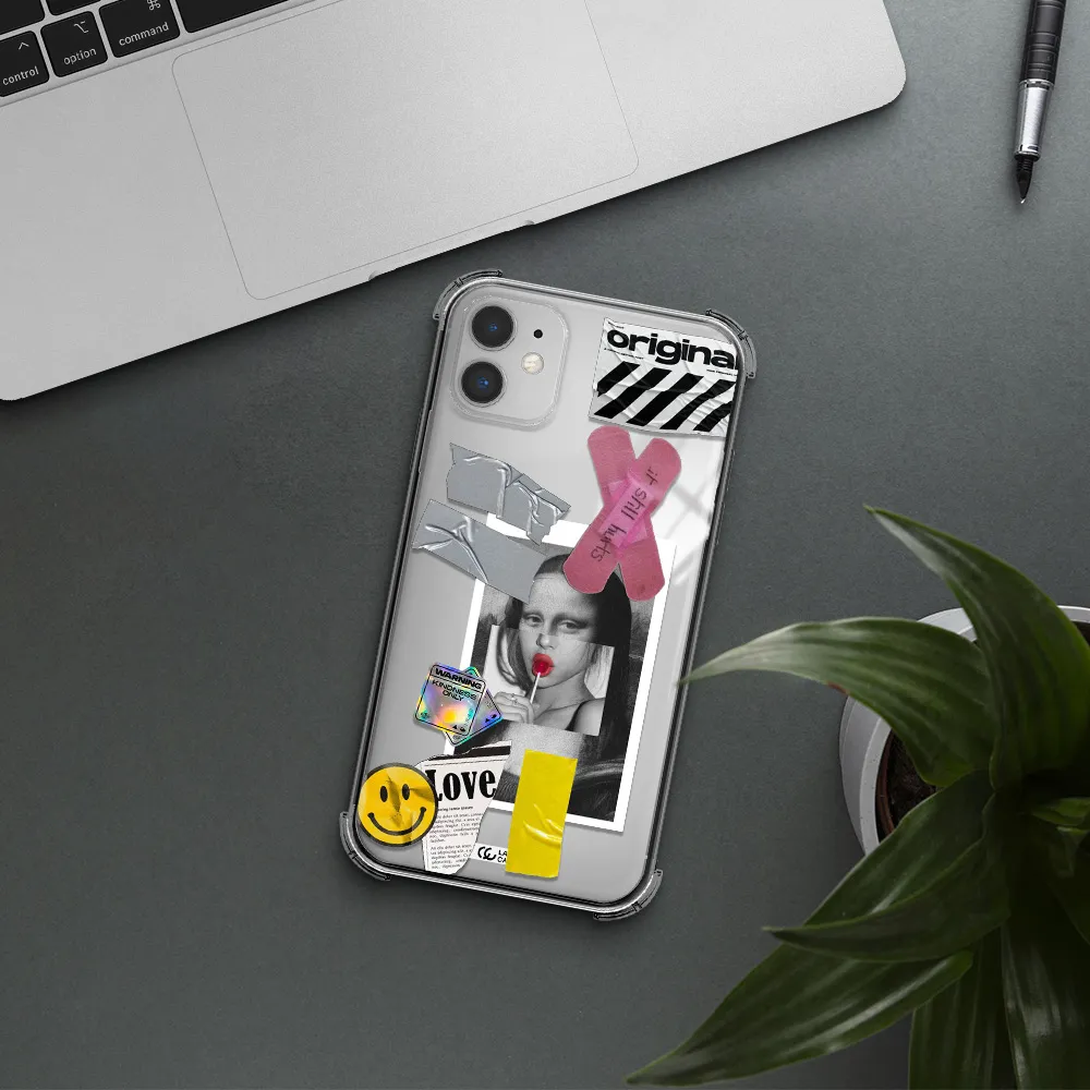 Mona Lisa Street Style Apple iPhone 11 Clear PC Case