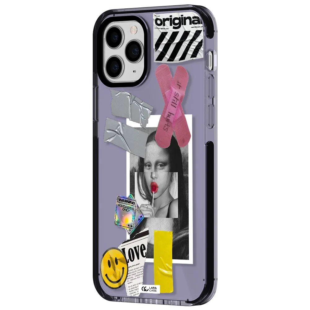 Mona Lisa Street Style Apple iPhone 11 pro max impact Lilac Case