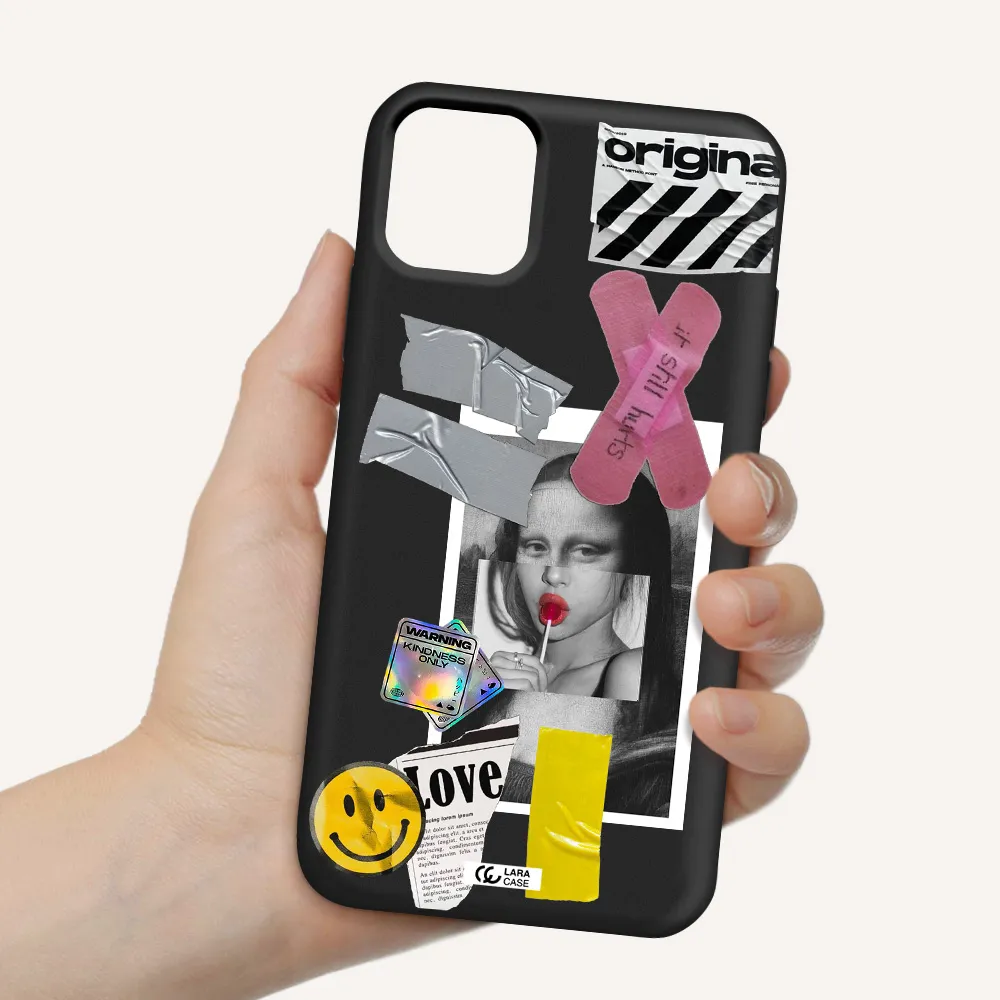 Mona Lisa Street Style Apple iPhone 11 Silicone black Case