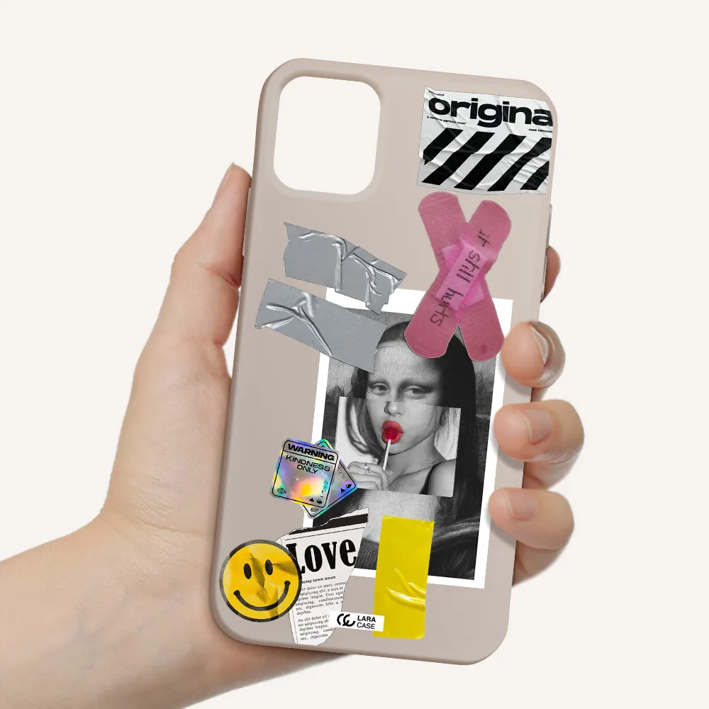 Mona Lisa Street Style Apple iPhone 11 Silicone Stone Case