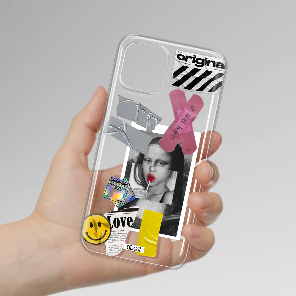 Mona Lisa Street Style Apple iPhone 12 Clear TPU Case