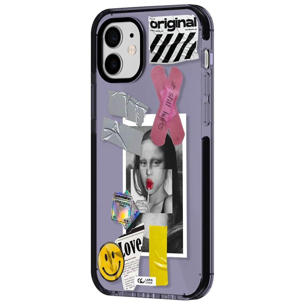 Mona Lisa Street Style Apple iPhone 12 impact Lilac Case