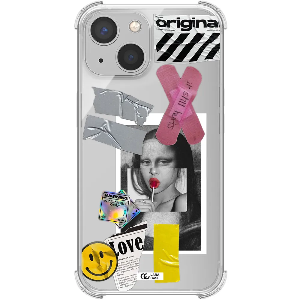 Mona Lisa Street Style Apple iPhone 13 Clear PC Case