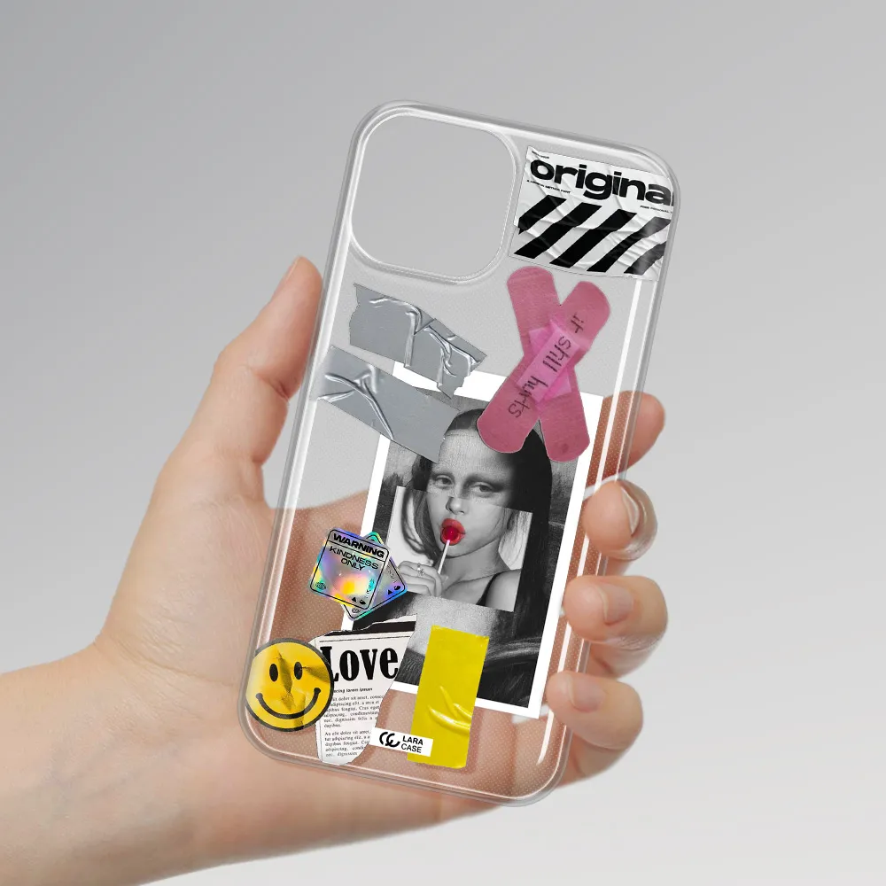 Mona Lisa Street Style Apple iPhone 13 Clear TPU Case
