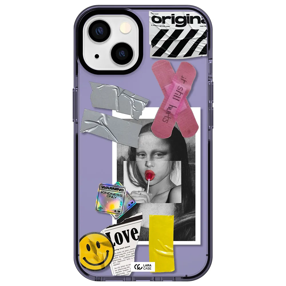 Mona Lisa Street Style Apple iPhone 13 impact Lilac Case