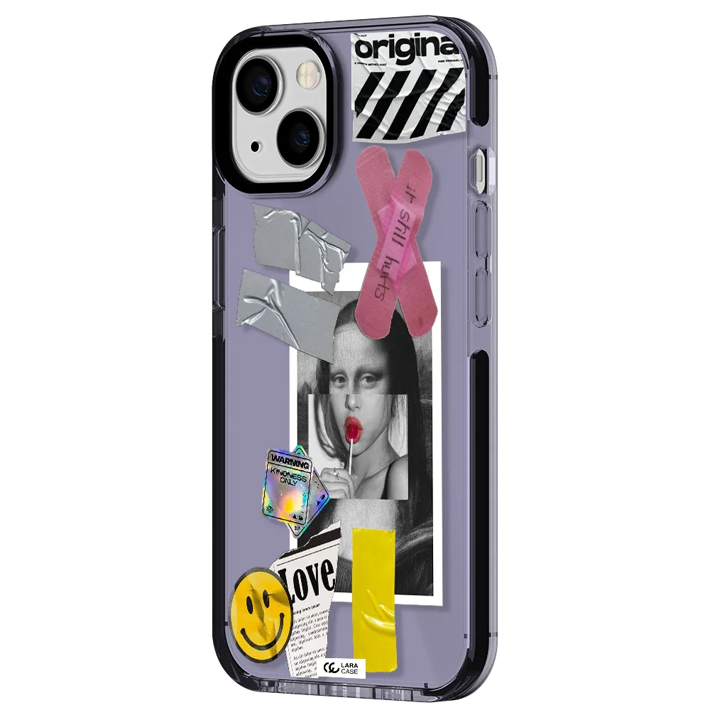 Mona Lisa Street Style Apple iPhone 13 impact Lilac Case
