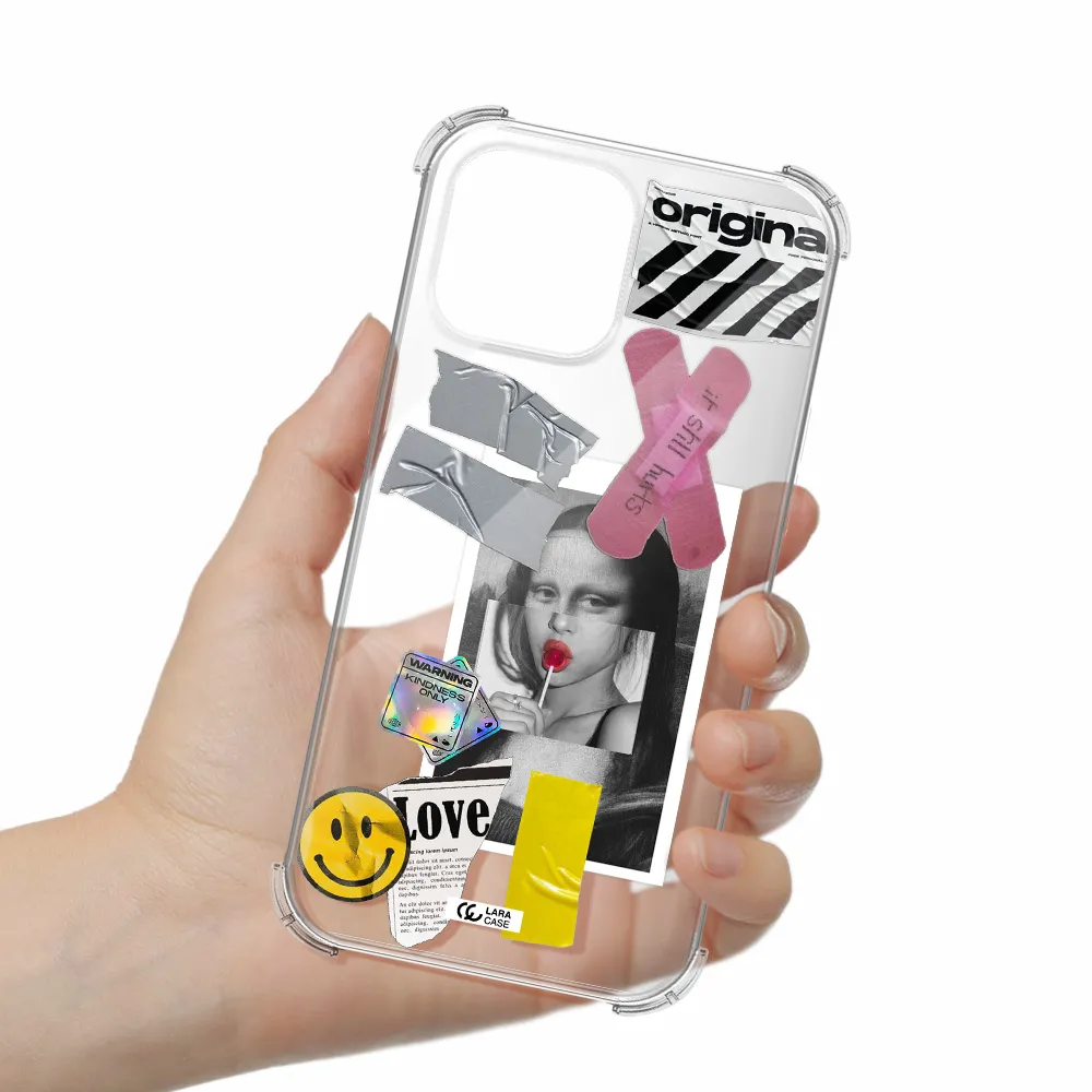Mona Lisa Street Style Apple iPhone 13 Pro Clear PC Case