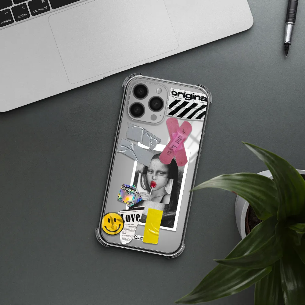 Mona Lisa Street Style Apple iPhone 13 Pro Clear PC Case