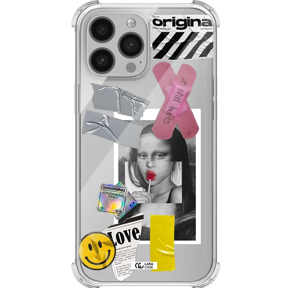 Mona Lisa Street Style Apple iPhone 13 Pro Max Clear PC Case