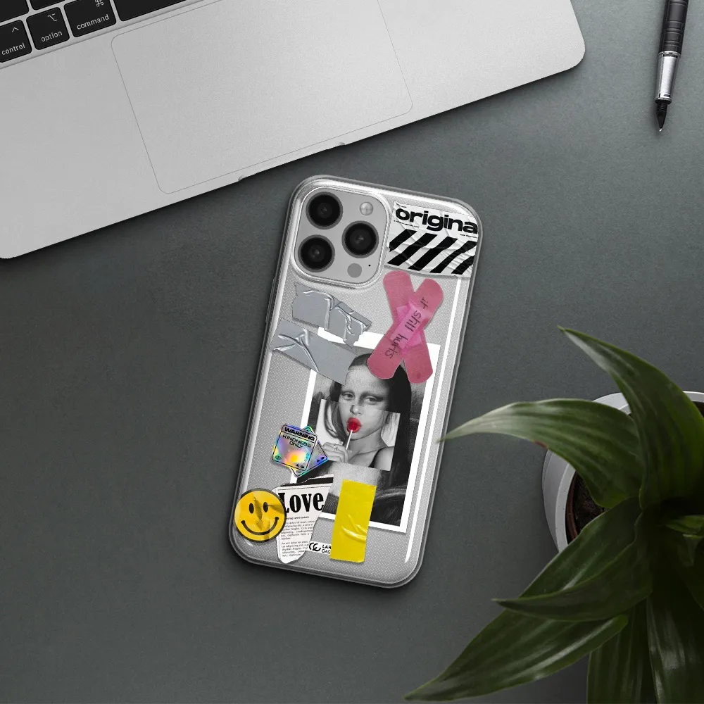 Mona Lisa Street Style Apple iPhone 13 Pro Max Clear TPU Case
