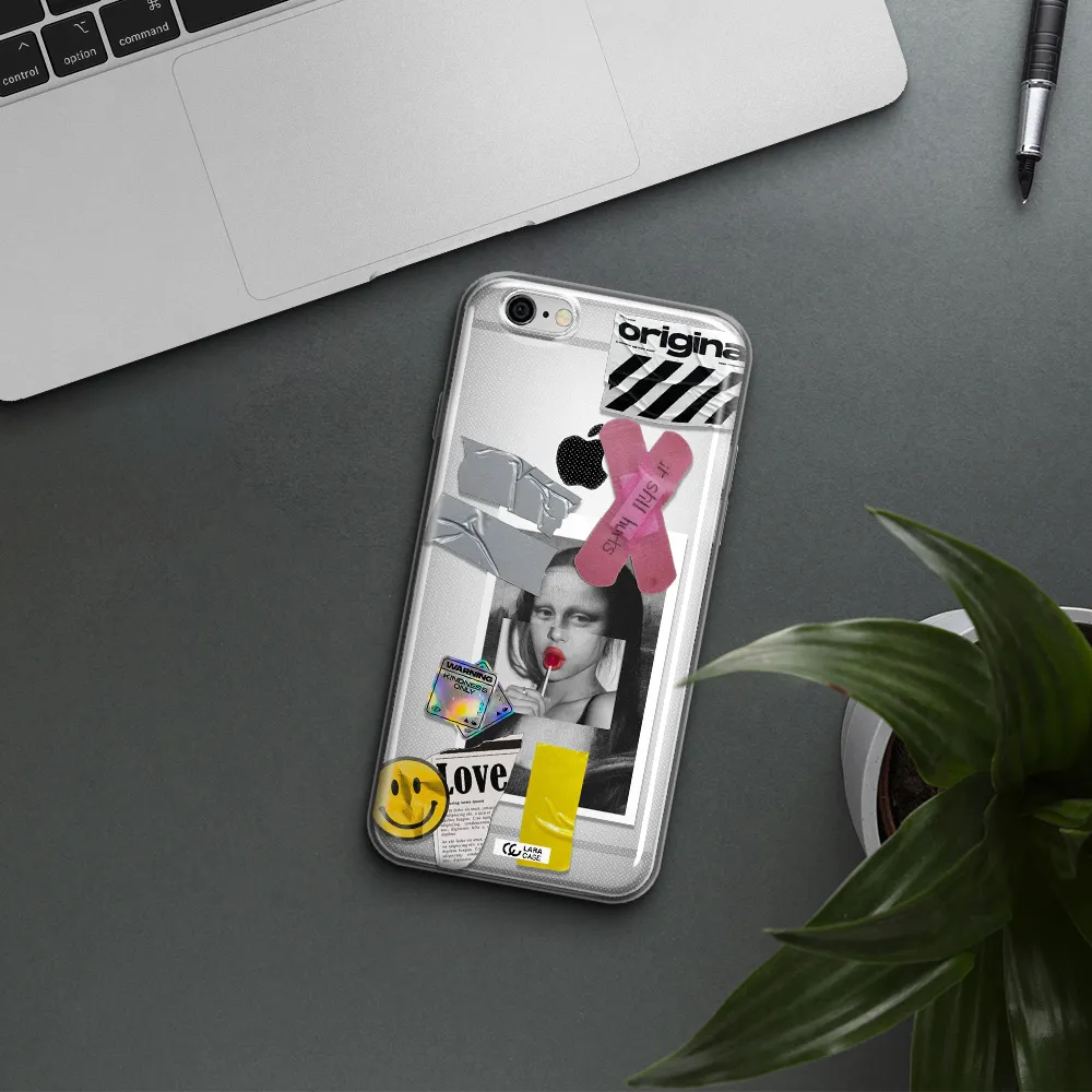 Mona Lisa Street Style Apple iPhone 6 Clear TPU Case