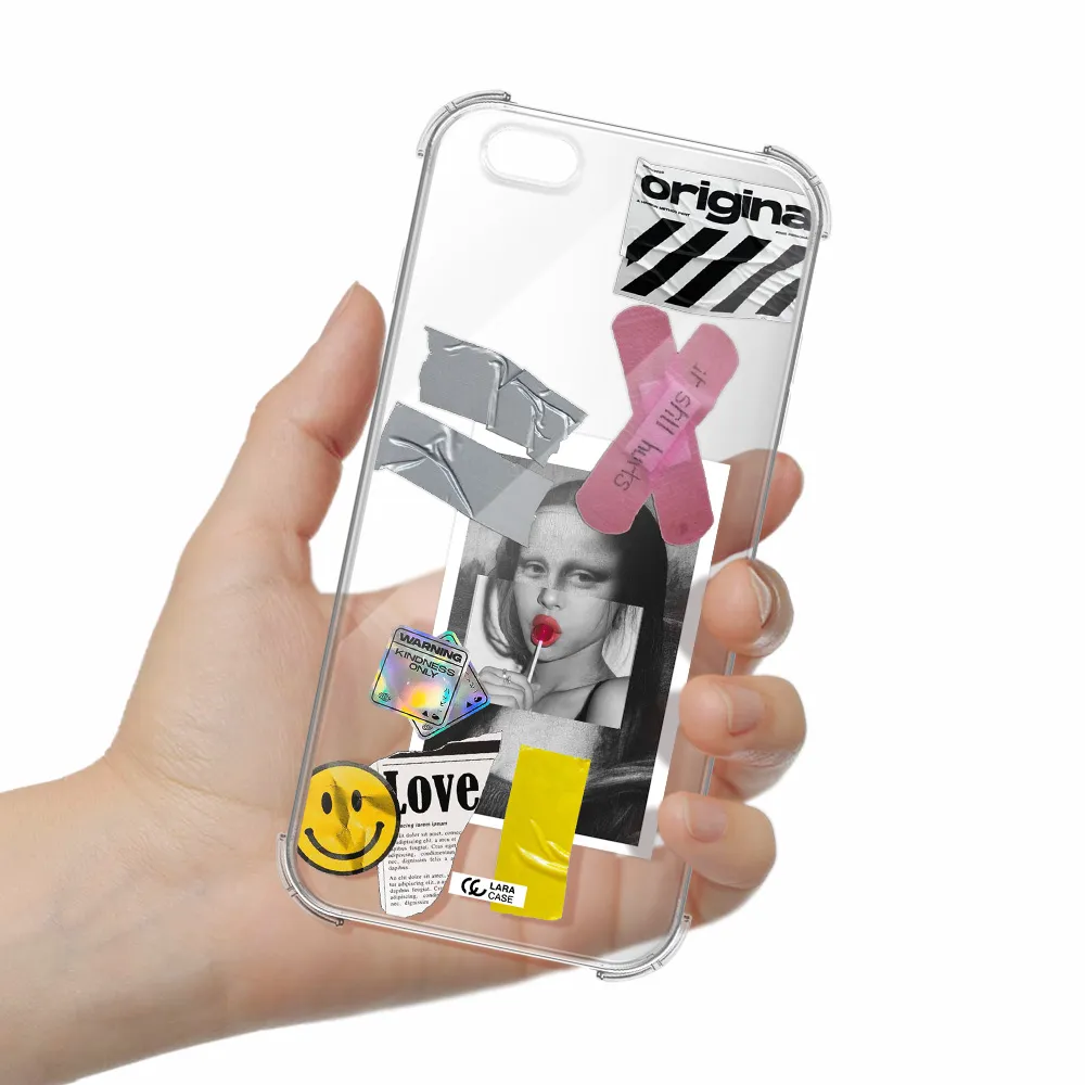 Mona Lisa Street Style Apple iPhone 6 plus Clear PC Case