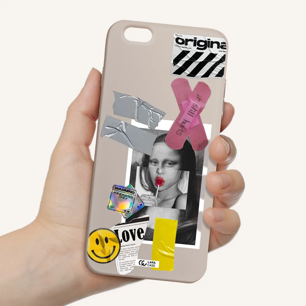 Mona Lisa Street Style Apple iPhone 6 plus Silicone Stone Case