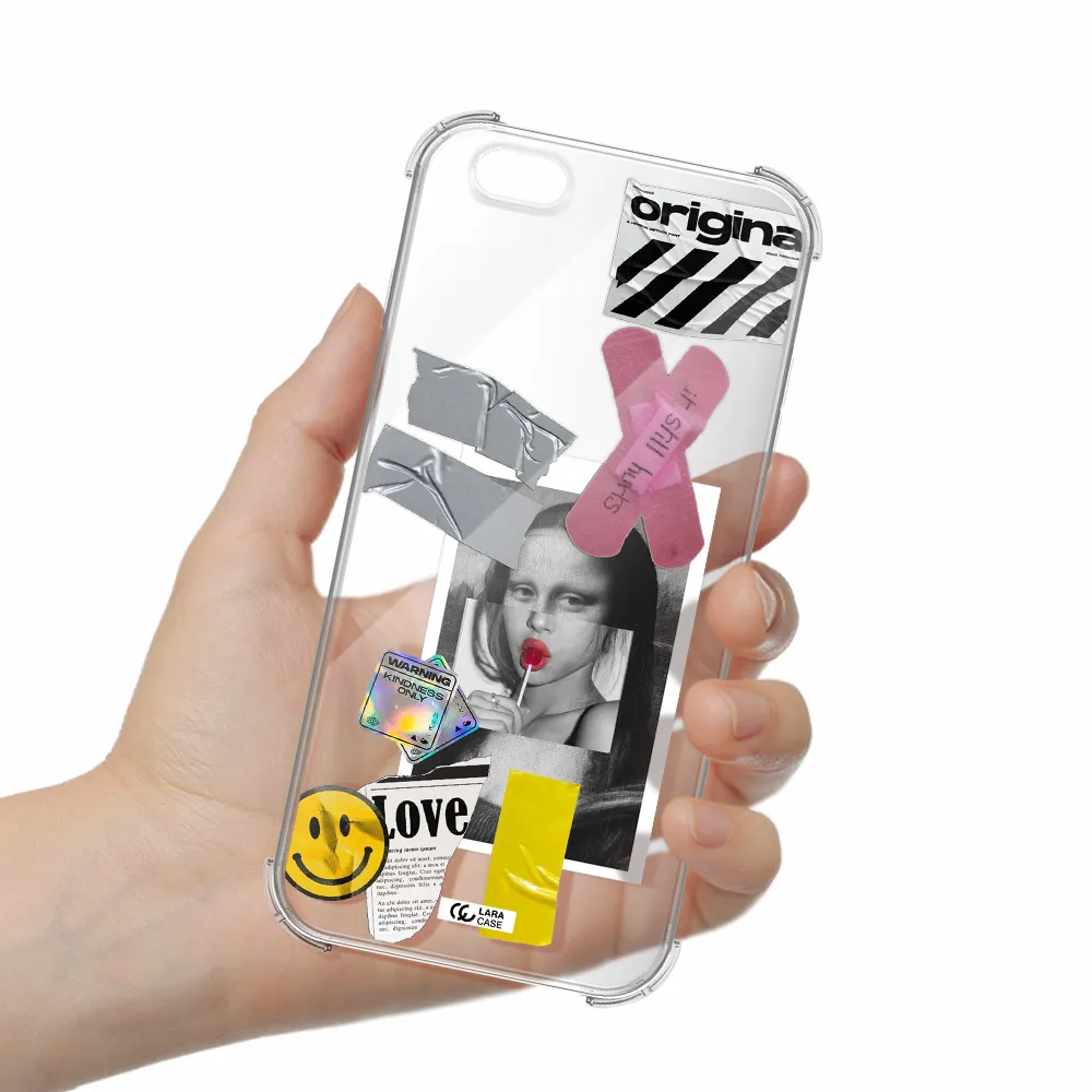 Mona Lisa Street Style Apple iPhone 6 s plus Clear PC Case