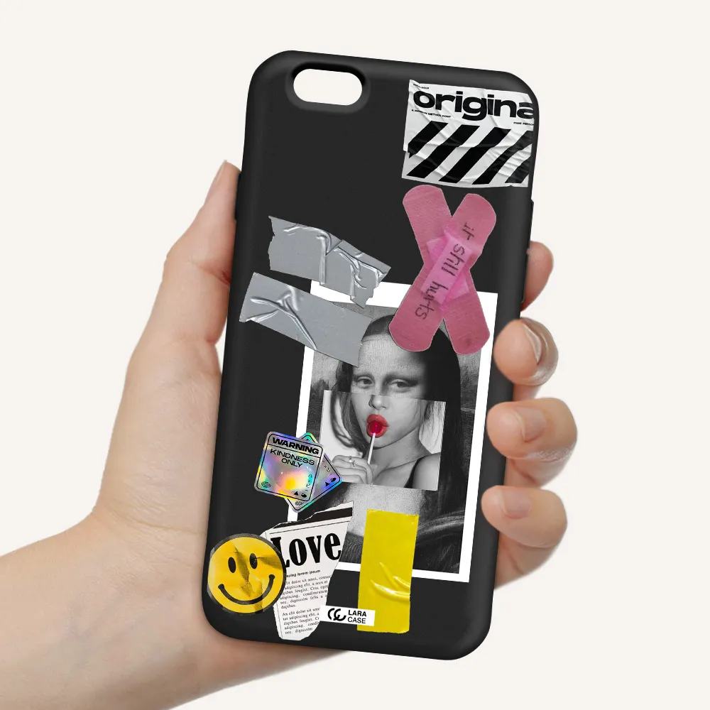Mona Lisa Street Style Apple iPhone 6 Silicone black Case