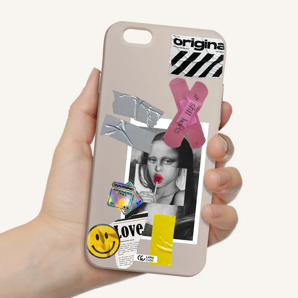 Mona Lisa Street Style Apple iPhone 6 Silicone Stone Case