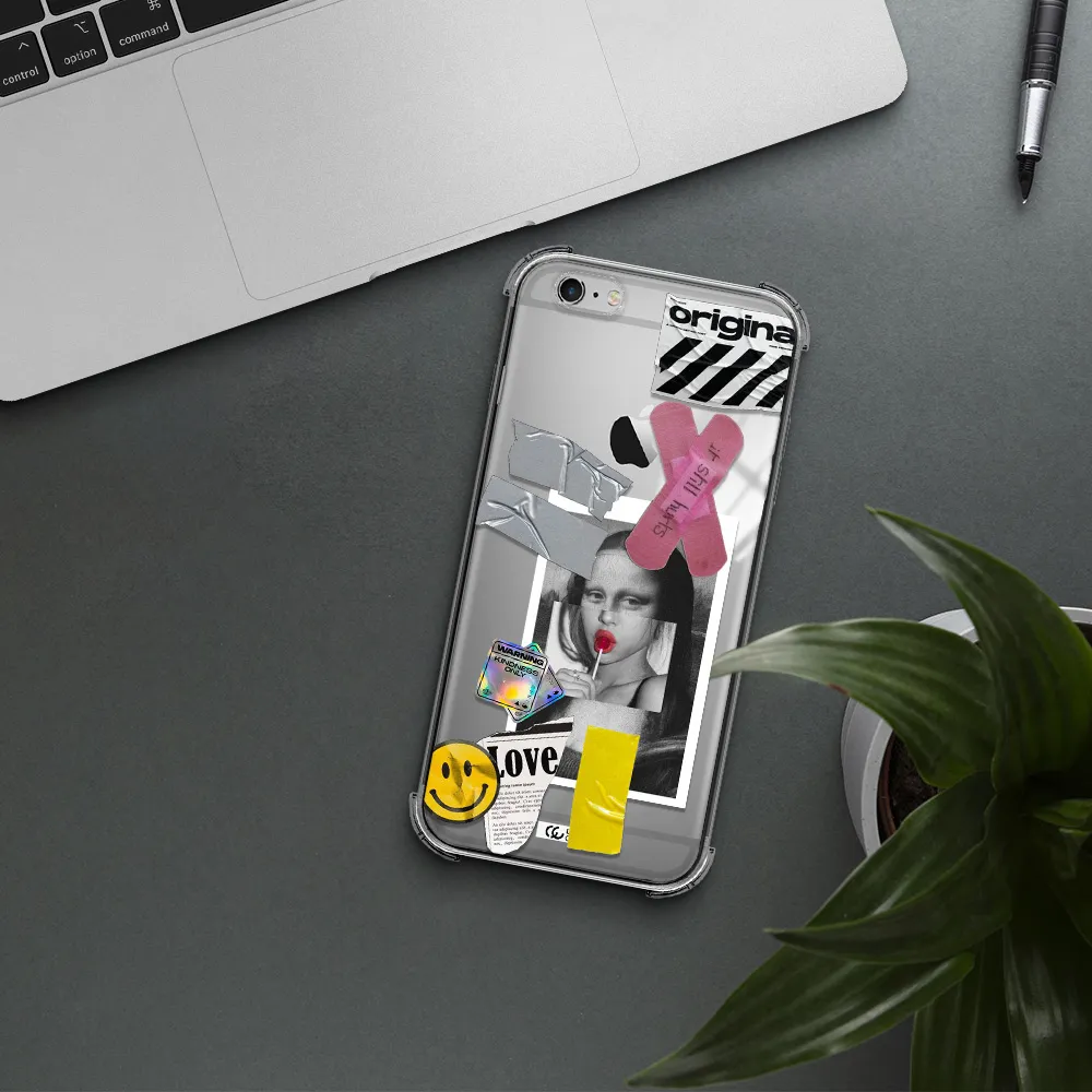 Mona Lisa Street Style Apple iPhone 6S Clear PC Case