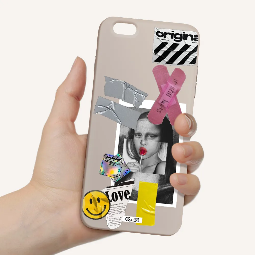 Mona Lisa Street Style Apple iPhone 6S Silicone Stone Case