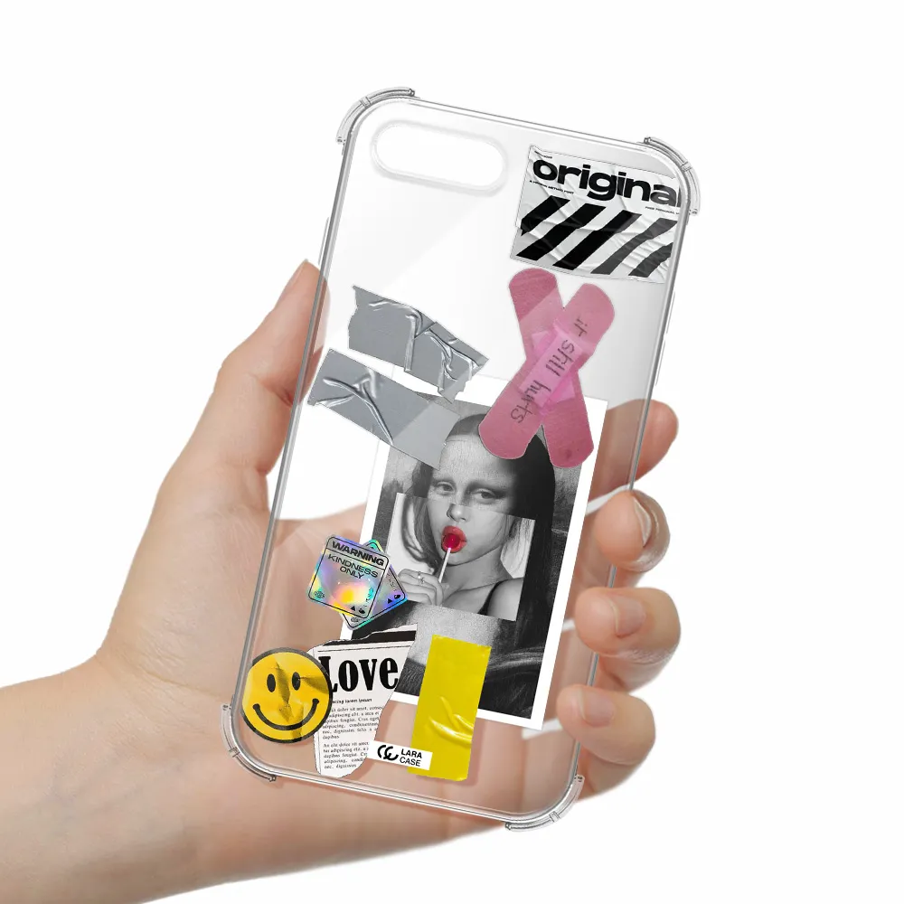 Mona Lisa Street Style Apple iPhone 7 plus Clear PC Case