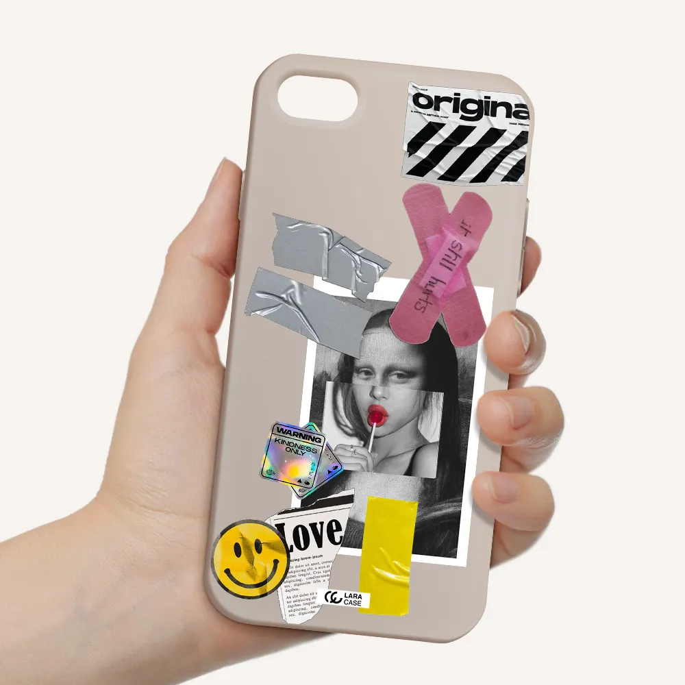 Mona Lisa Street Style Apple iPhone 8 Silicone Stone Case