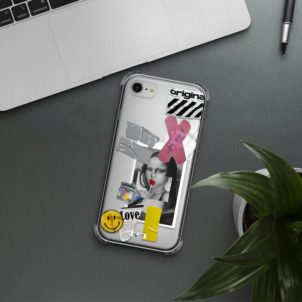 Mona Lisa Street Style Apple iPhone se 2020 Clear PC Case