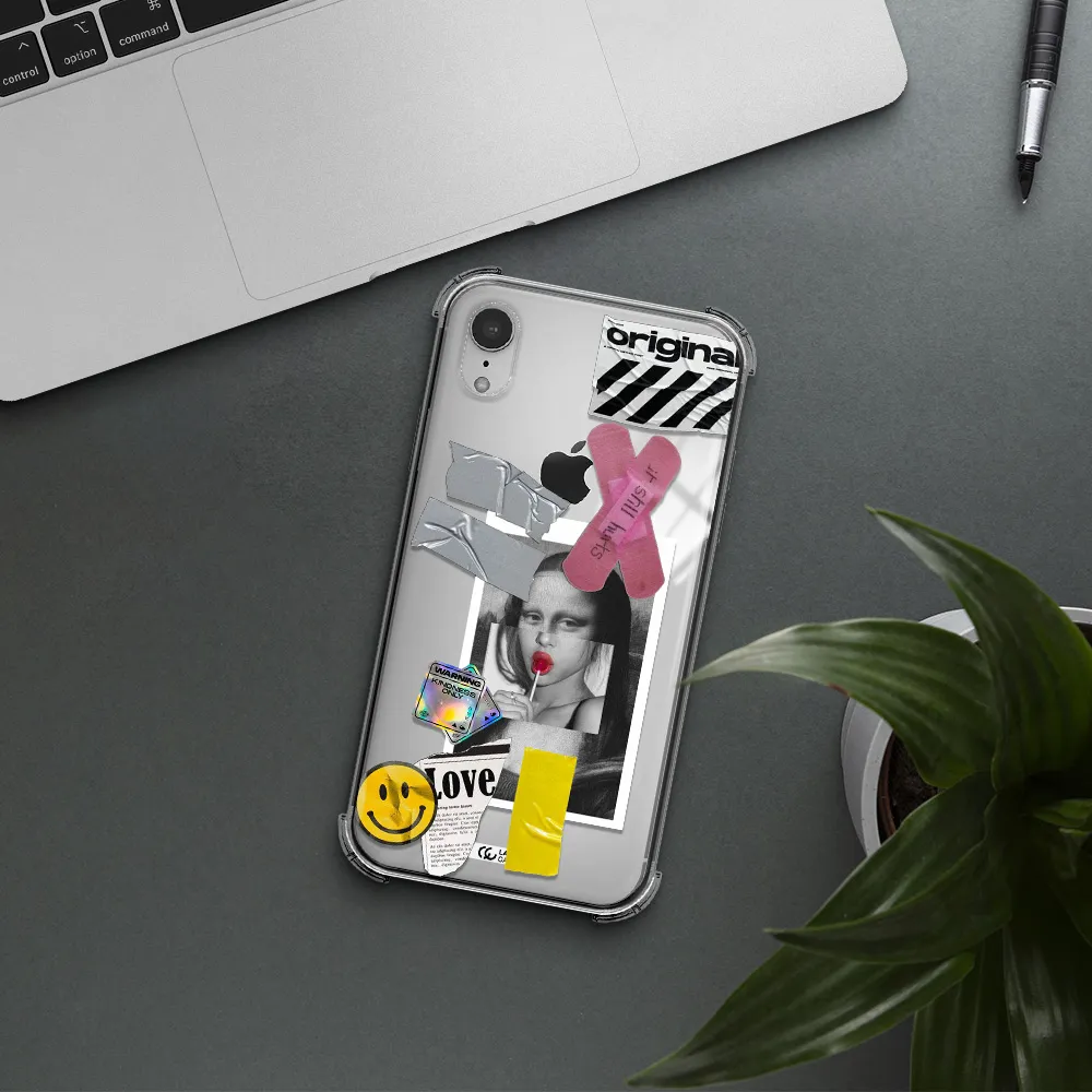 Mona Lisa Street Style Apple iPhone XR Clear PC Case