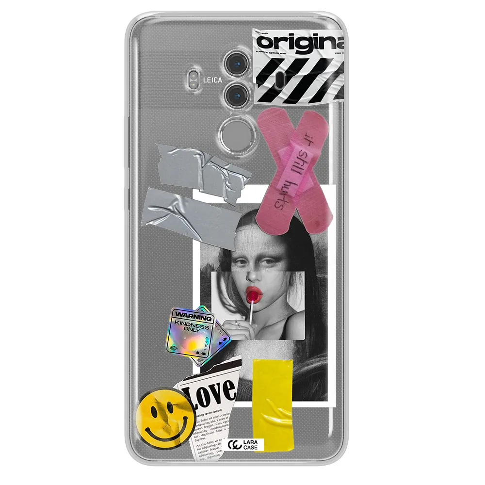 Mona Lisa Street Style Huawei Mate 10 Pro Clear TPU Case