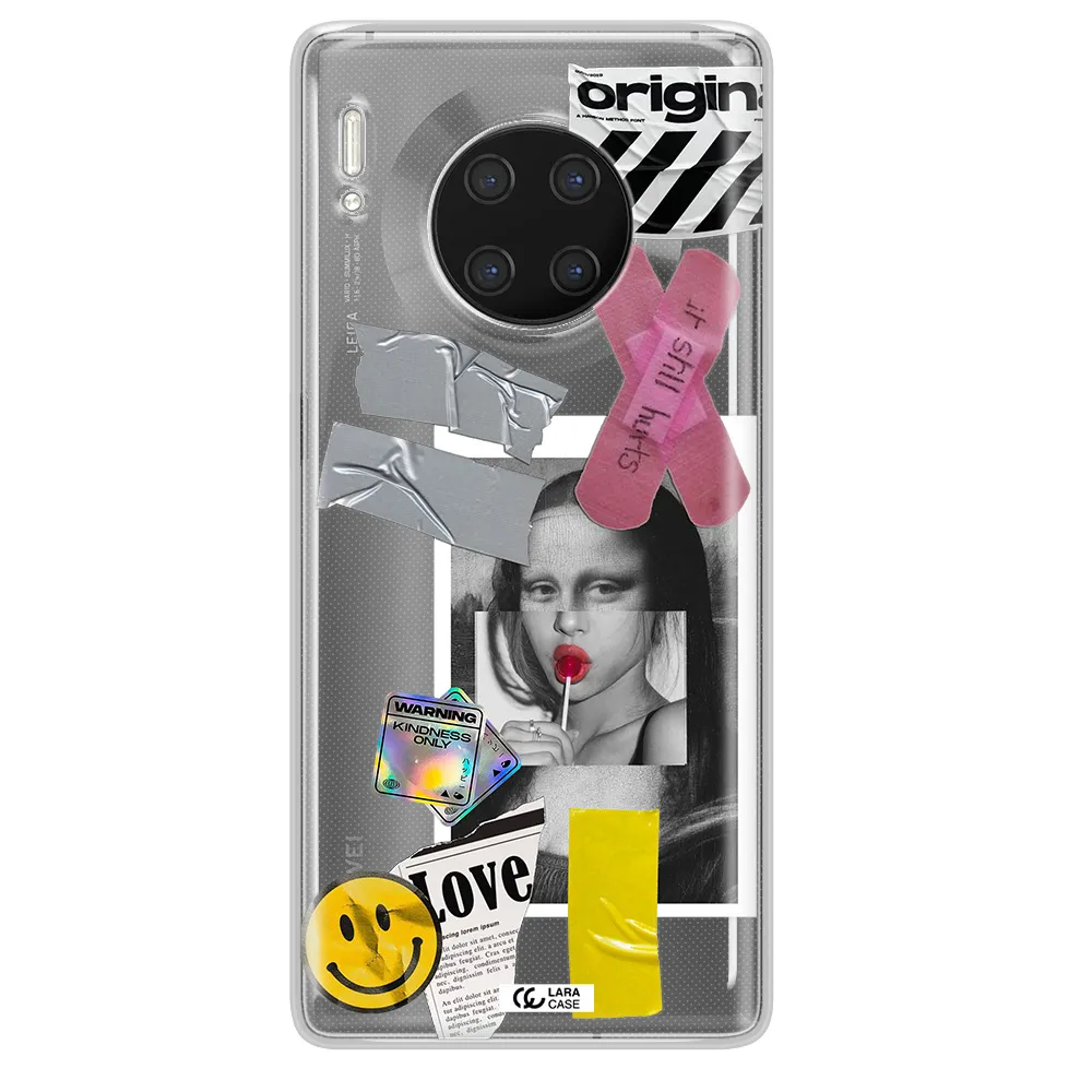 Mona Lisa Street Style Huawei Mate 30 Pro Clear TPU Case