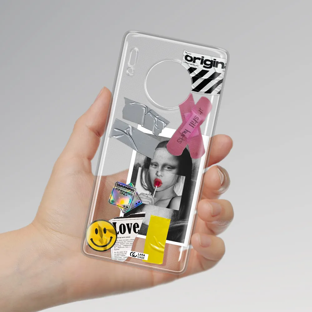 Mona Lisa Street Style Huawei Mate 30 Pro Clear TPU Case