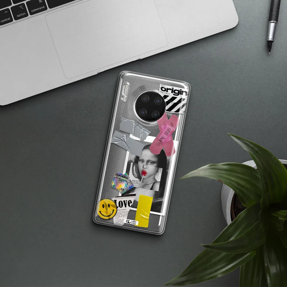 Mona Lisa Street Style Huawei Mate 30 Pro Clear TPU Case