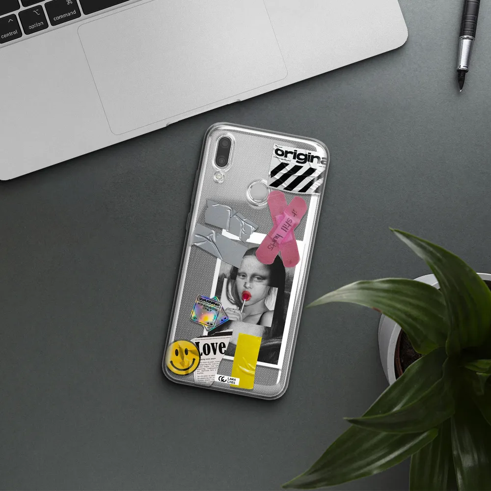 Mona Lisa Street Style Huawei P Smart 2019 Clear TPU Case