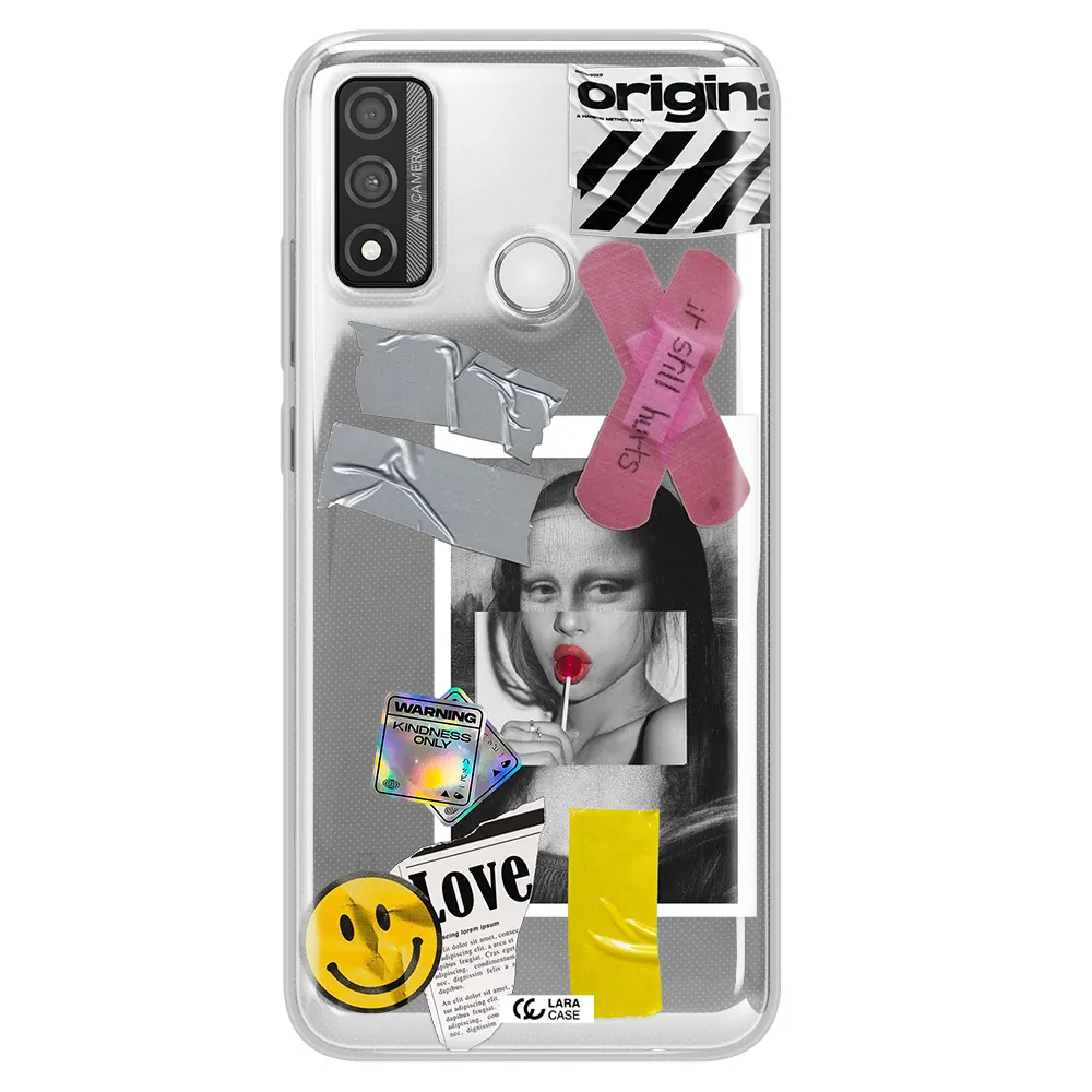 Mona Lisa Street Style Huawei P Smart 2020 Clear TPU Case