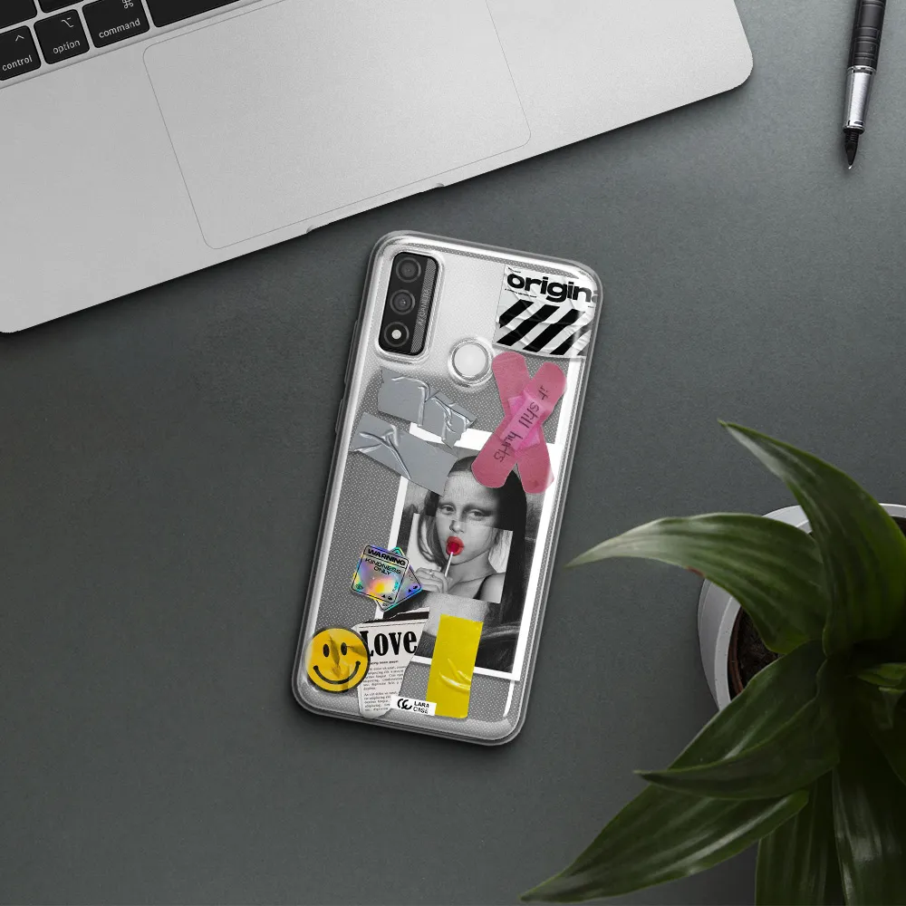 Mona Lisa Street Style Huawei P Smart 2020 Clear TPU Case