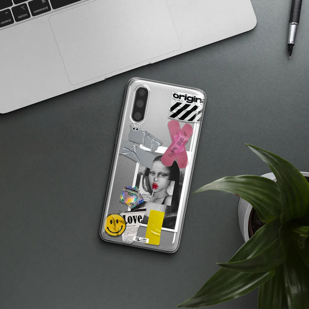 Mona Lisa Street Style Huawei P30 Clear TPU Case
