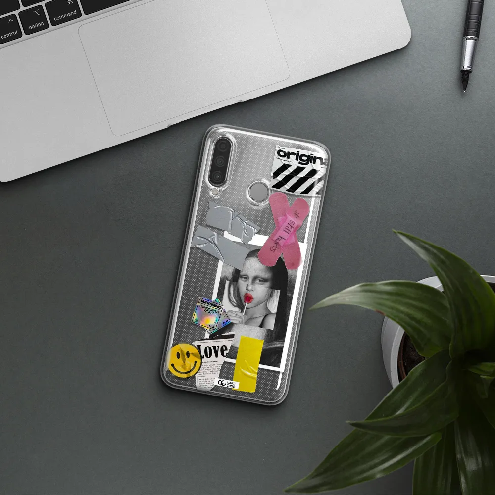 Mona Lisa Street Style Huawei P30 Lite Clear TPU Case