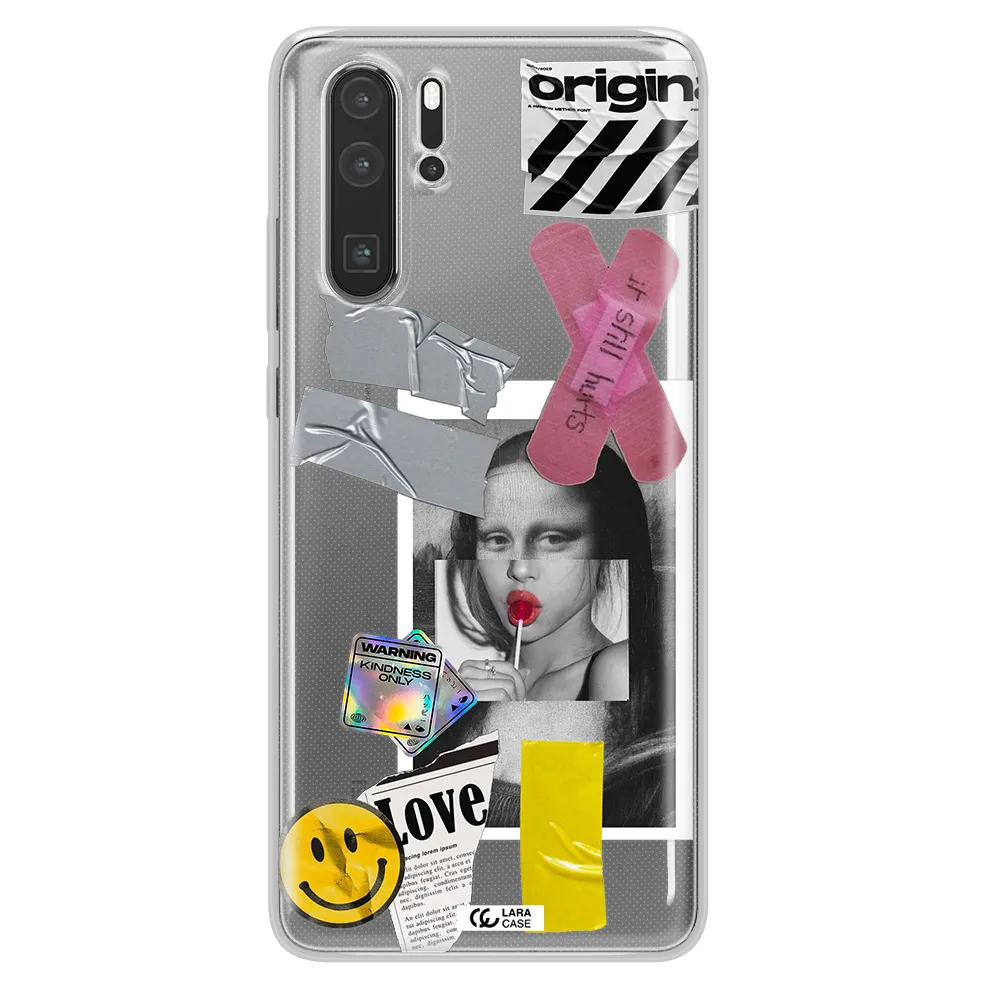 Mona Lisa Street Style Huawei P30 Pro Clear TPU Case