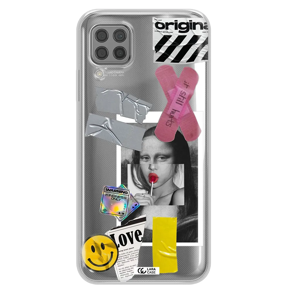 Mona Lisa Street Style Huawei P40 Lite Clear TPU Case