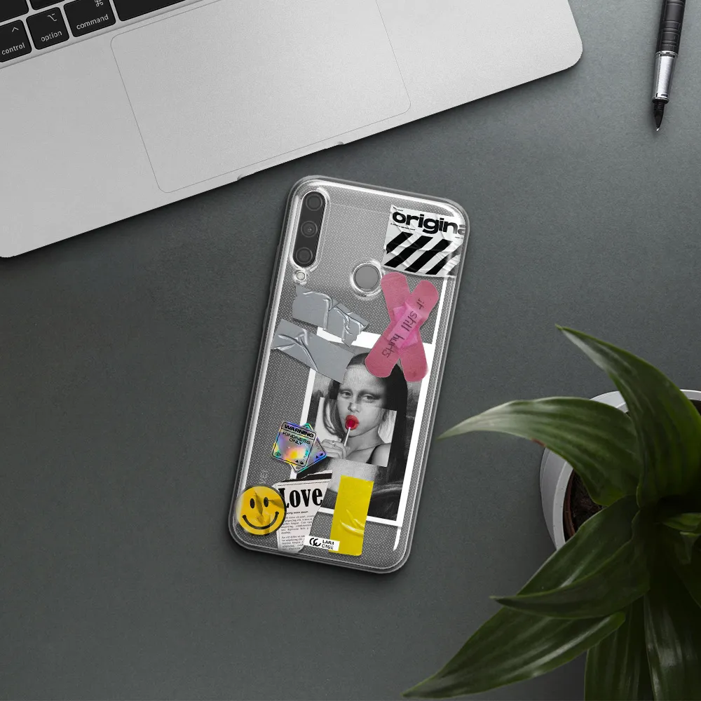 Mona Lisa Street Style Huawei P40 Lite E Clear TPU Case
