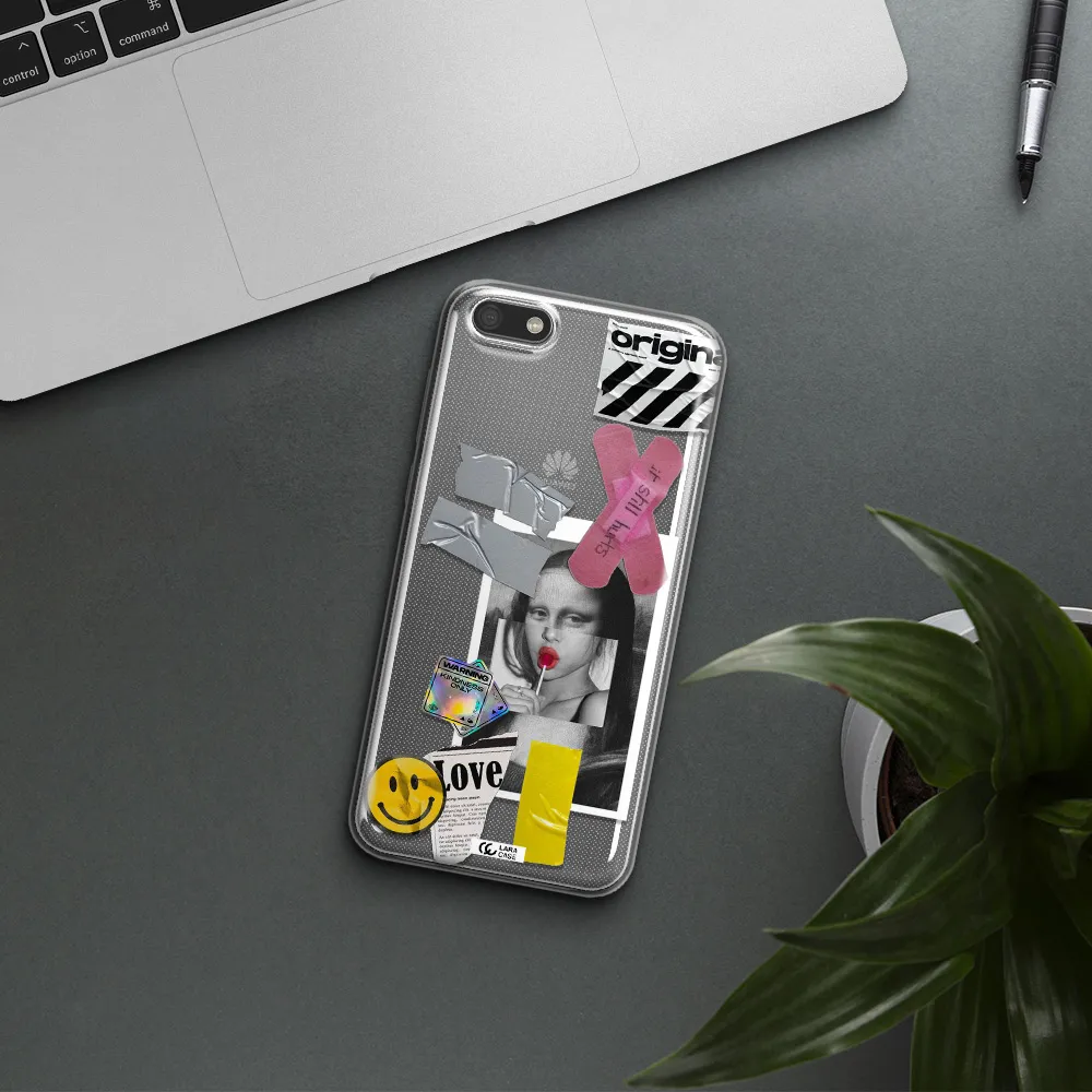 Mona Lisa Street Style Huawei Y5 2018 Clear TPU Case