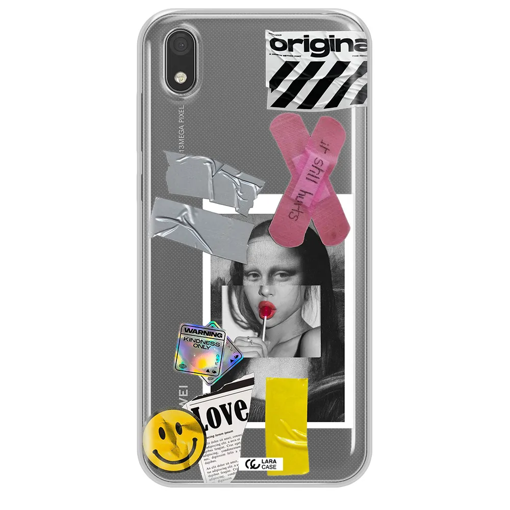 Mona Lisa Street Style Huawei Y5 2019 Clear TPU Case