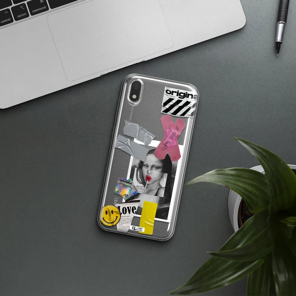 Mona Lisa Street Style Huawei Y5 2019 Clear TPU Case
