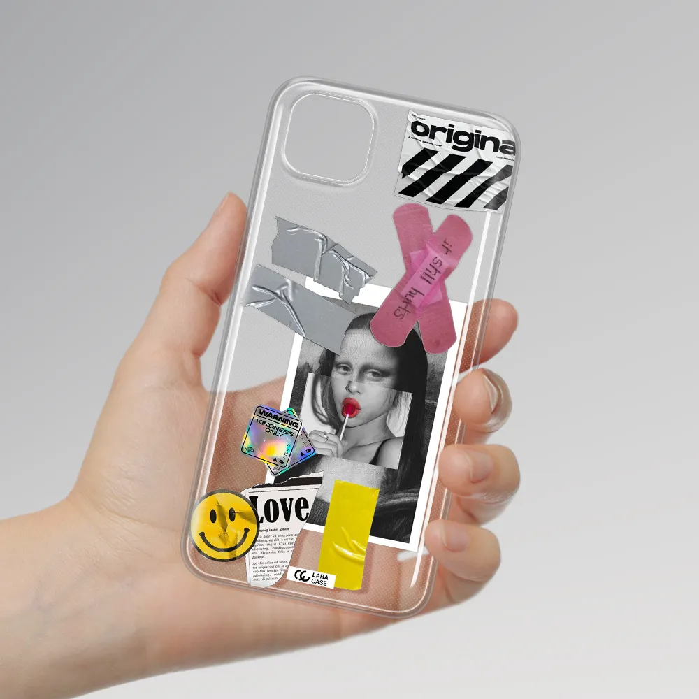 Mona Lisa Street Style Huawei Y5P Clear TPU Case