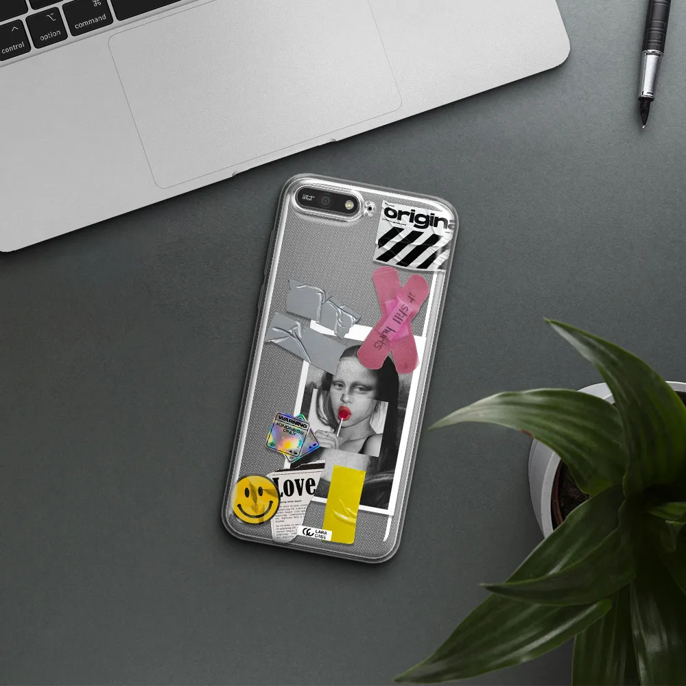 Mona Lisa Street Style Huawei Y6 2018 Clear TPU Case
