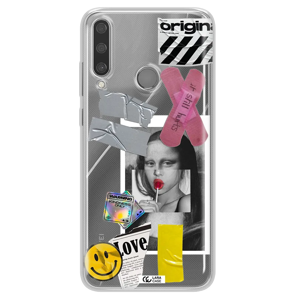 Mona Lisa Street Style Huawei Y6P Clear TPU Case