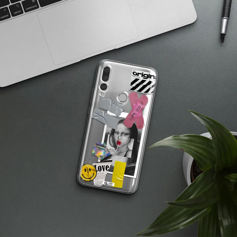 Mona Lisa Street Style Huawei Y9 Prime 2019 Clear TPU Case