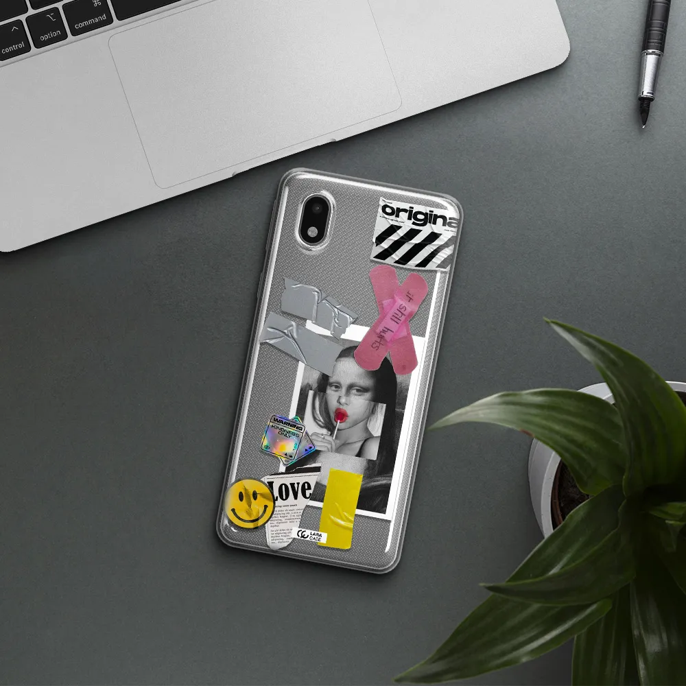 Mona Lisa Street Style Samsung A01 Core Clear Tpu Case